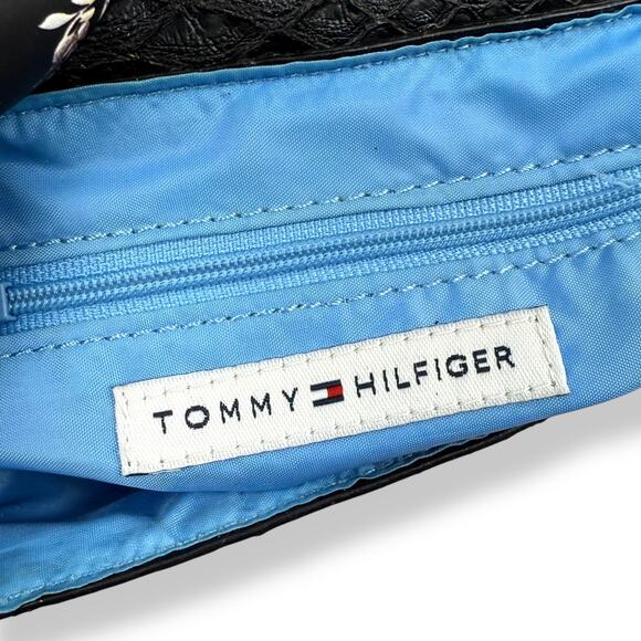 Y2K TOMMY HILFIGER black snakeskin super mini shoulder bag - Picture 7 of 14